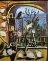 L atelier Les tauben I 1957 Kubismus Pablo Picasso